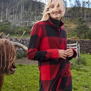 Athleta Heat Gen Tech Flannel
